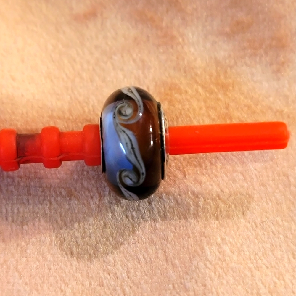 Authentic CHAMILIA glass bead fits Pandora Type Bracelets